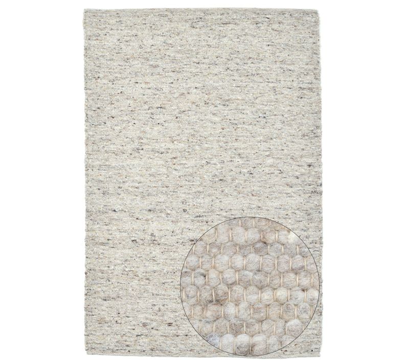 Tapis En Laine Réversible Alm-glück 90x160 Cm - Sable
