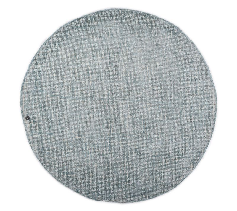 Tapis Uni Groove 140x140 Cm - Turquoise