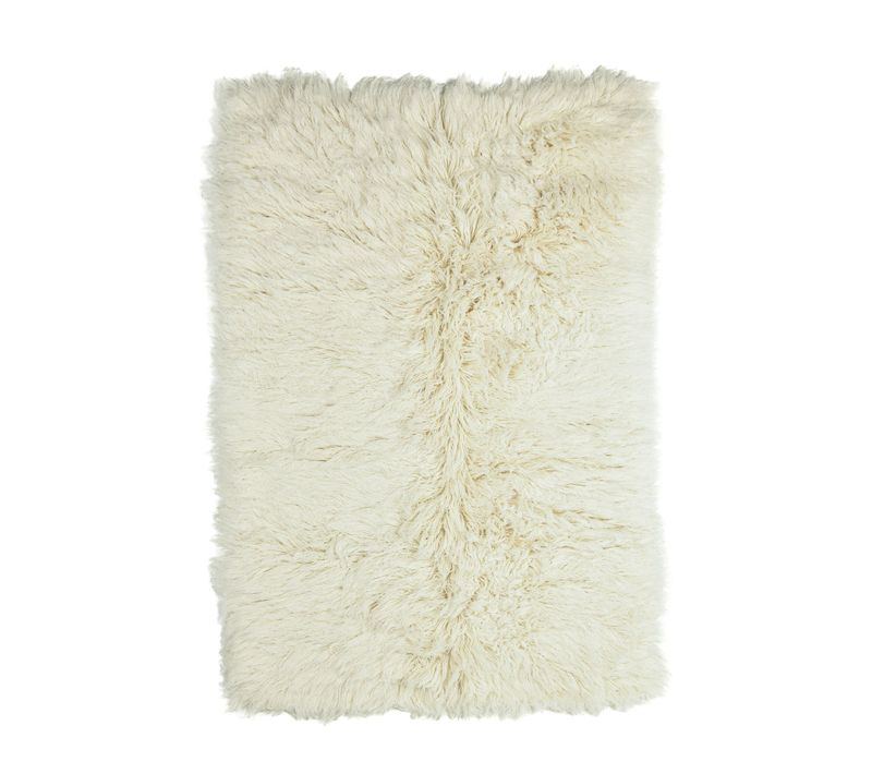 Tapis Flokati Grec Original Flokos XXL 190x290 Cm - Crème