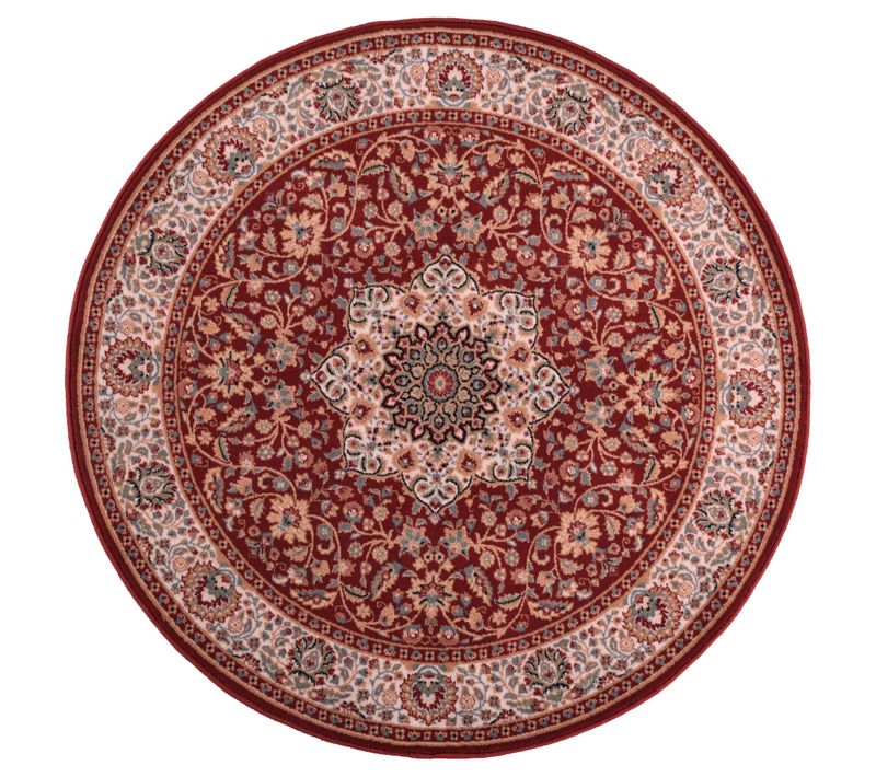 Tapis D'orient Floral Dolna Diam 133 Cm - Rouge