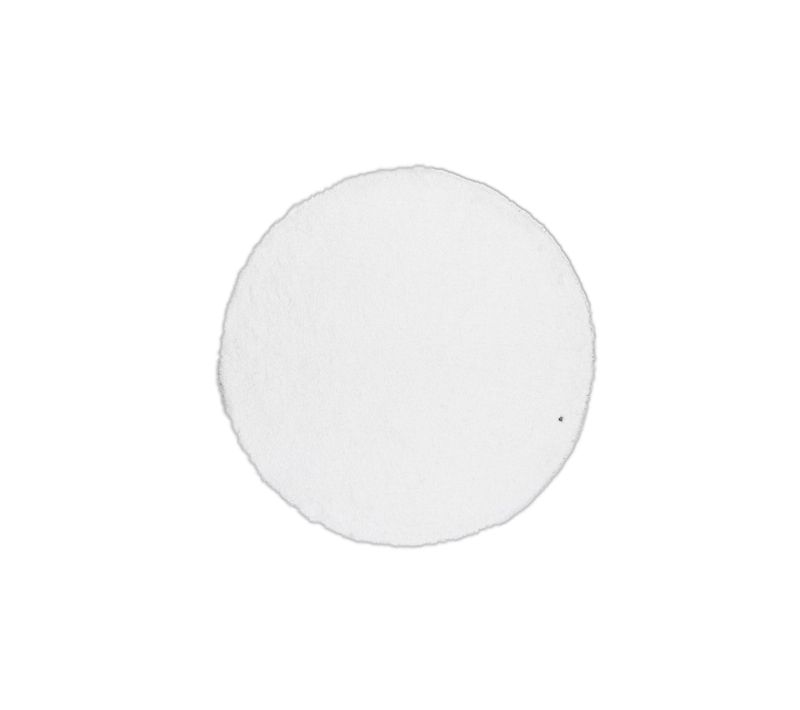 Tapis Shaggy Uni Cozy Diam 190 Cm - Blanc