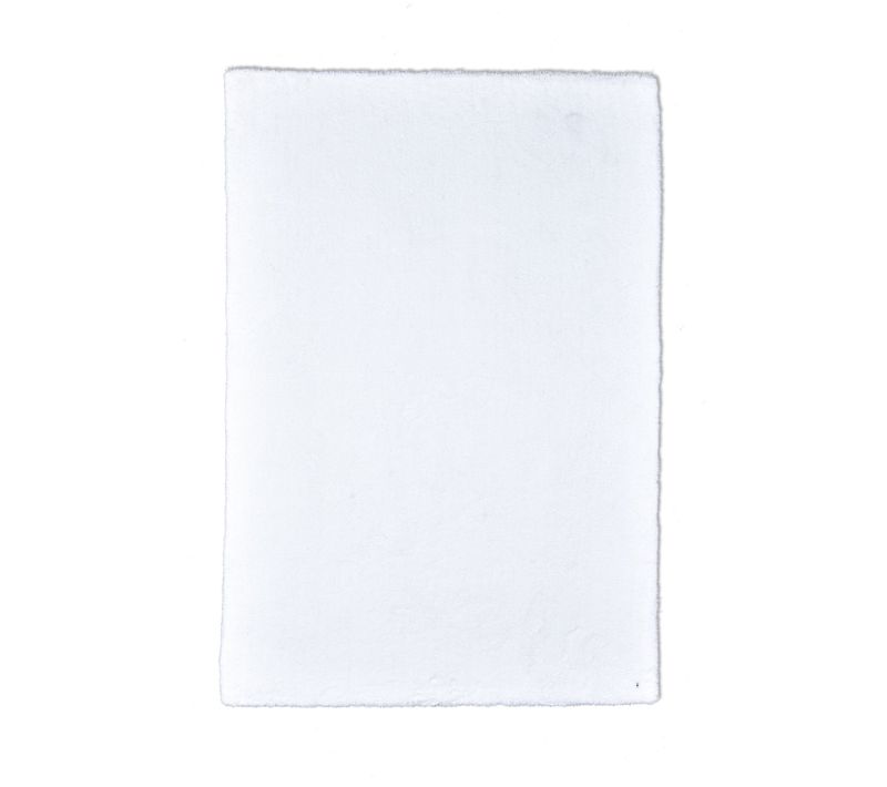 Tapis Shaggy Uni Cozy 190x290 Cm - Blanc