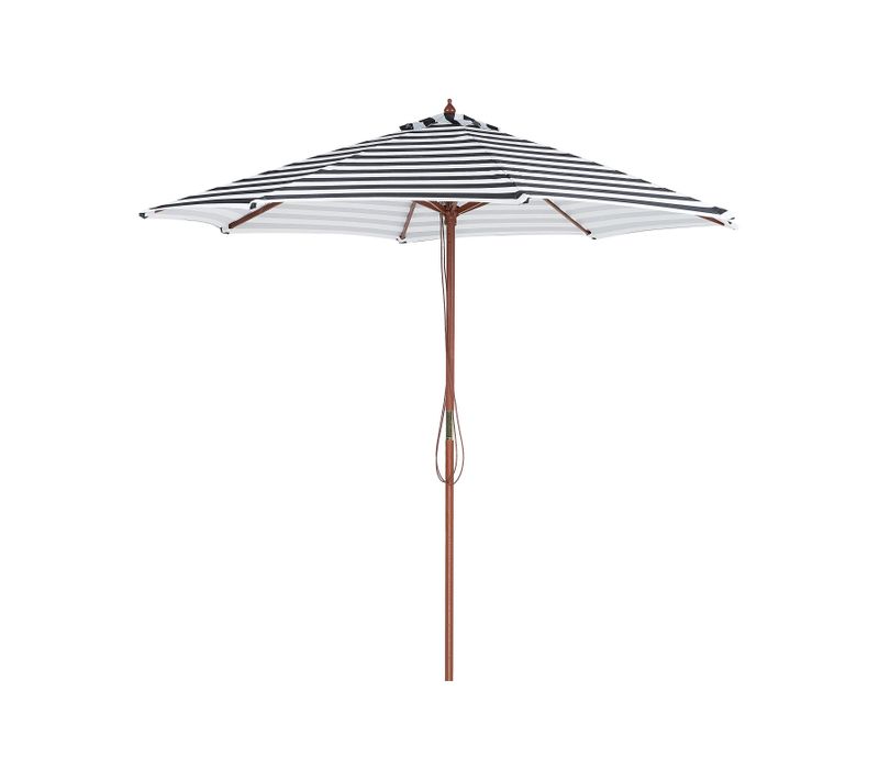 Parasol Toile à Rayures Noires Et Blanches Ferentillo