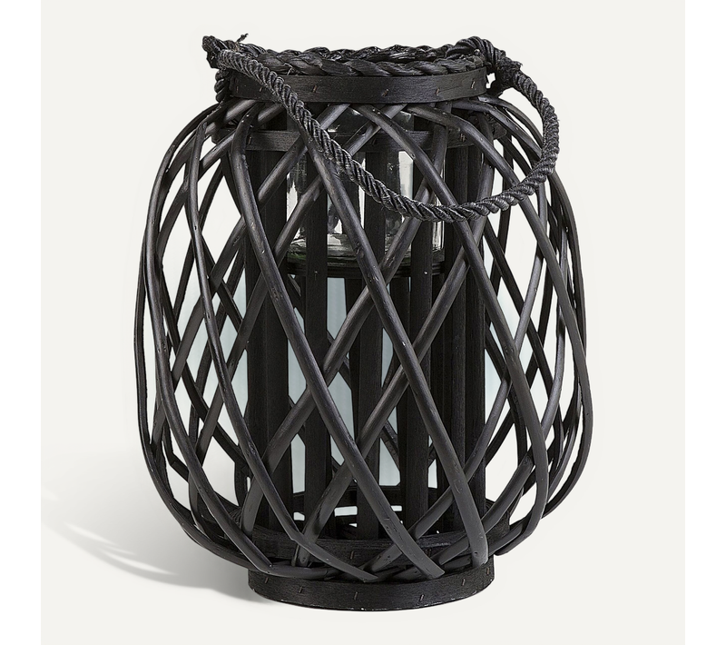 Lanterne Noire De 30 Cm Mauritius