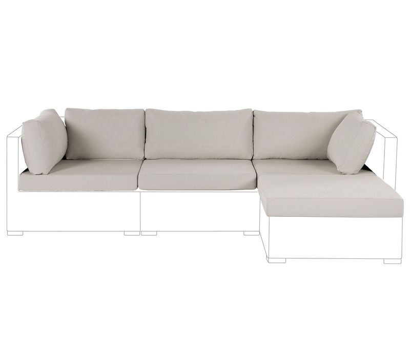 Ensemble De Housses De Coussins D'extérieur Sano Beige Sable