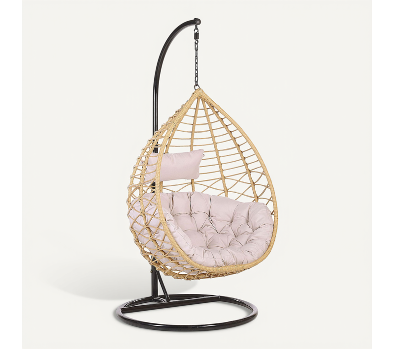 Chaise Porte-à-faux Naturel Arsita