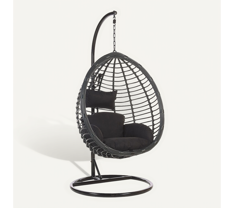 Chaise Porte-à-faux Noir Tollo
