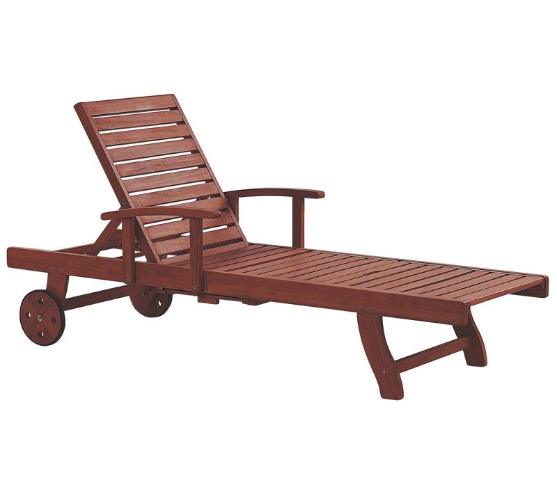 Chaise Longue Bois Bois Foncé Toscana