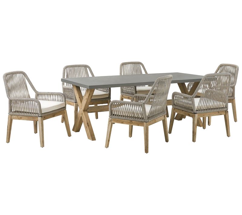 Set De Salle à Manger Béton Beige Olbia