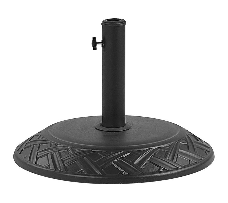 Pied De Parasol En Béton Noir D 50 Cm Capaci