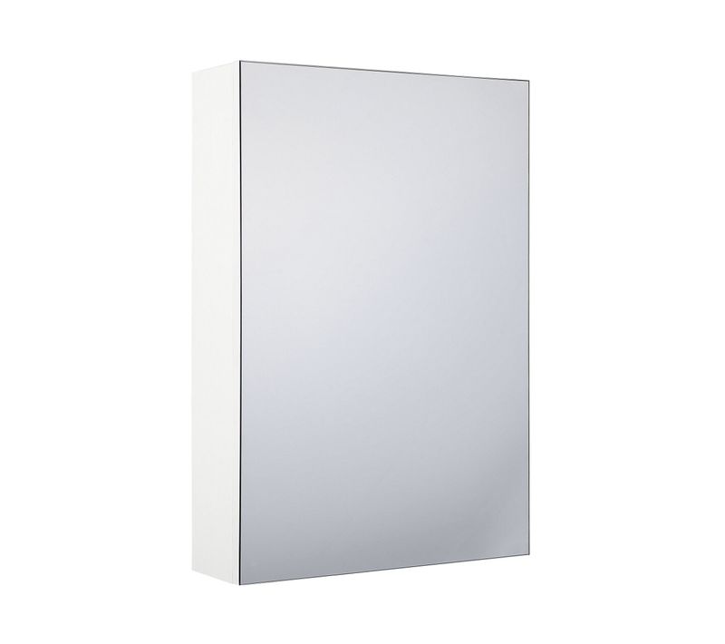 Armoire De Toilette Blanche Avec Miroir 40 X 60 Cm Primavera