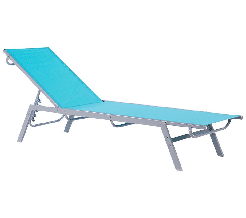 Chaise Longue Métal Bleu Noli