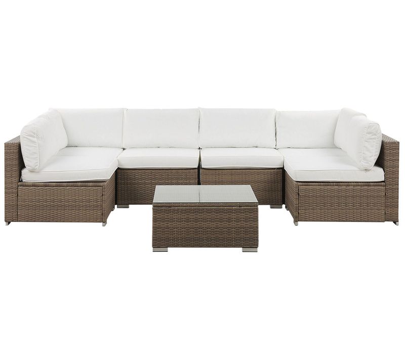 Set De Salon Polyrotin Blanc Belvedere