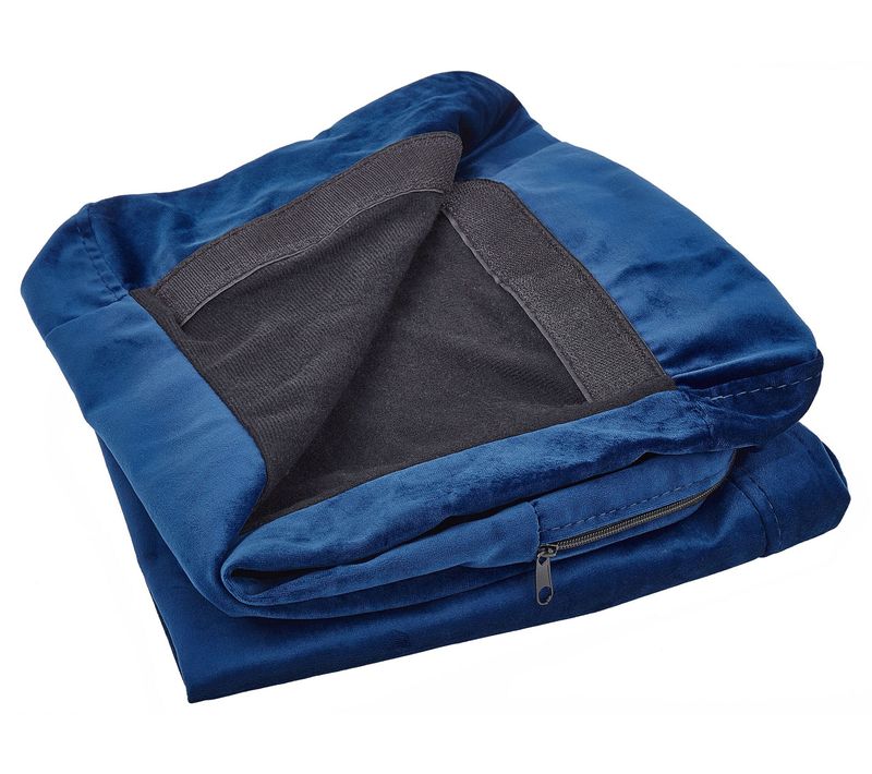 Housse En Velours Bleu Marine Pour Canapé 2 Places Bernes