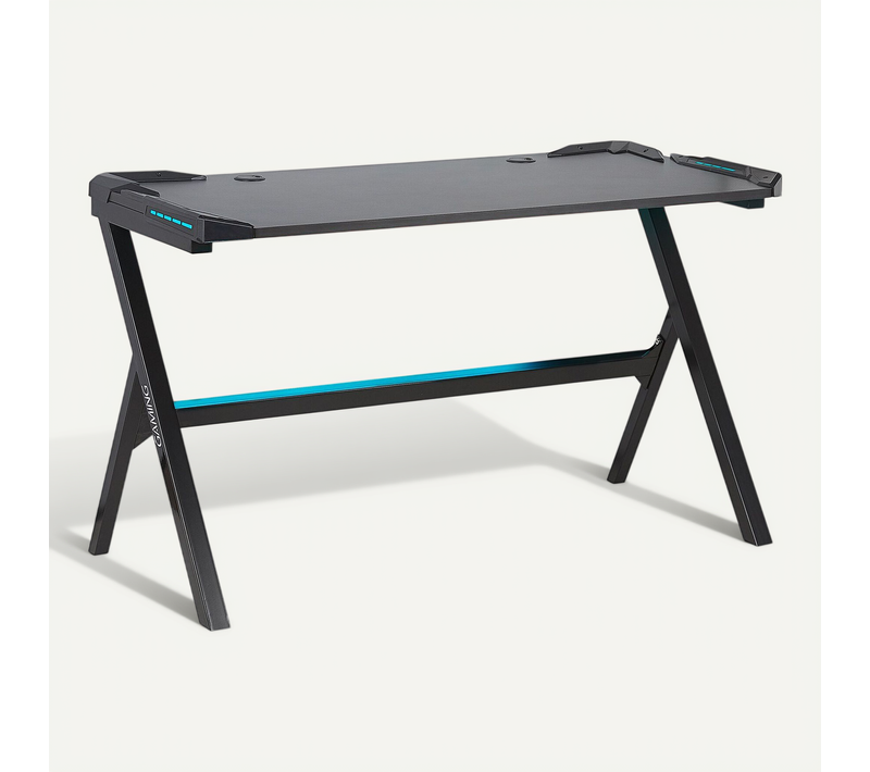 Bureau De Jeu 120 X 60 Cm Noir Danvers