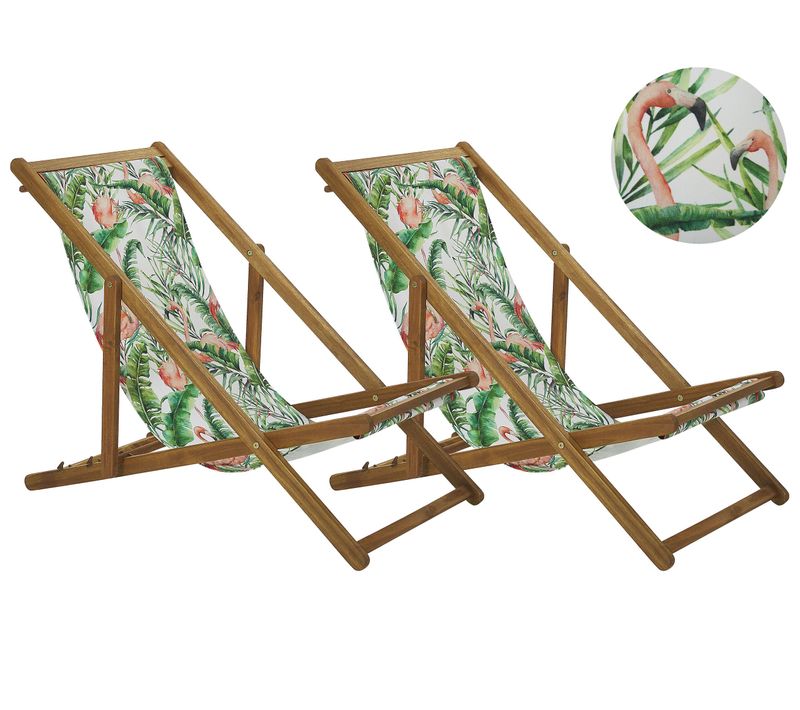 Chaise Longue Bois Marron Clair Anzio