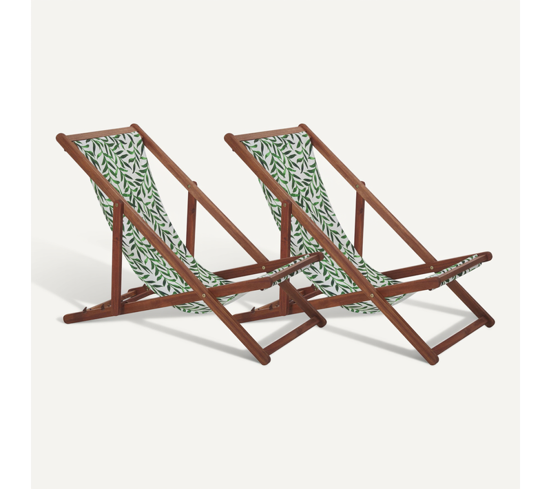 Chaise Longue Bois Marron Clair Anzio