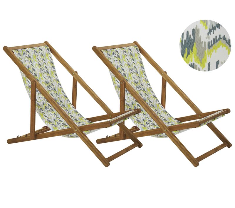 Chaise Longue Bois Marron Clair Anzio