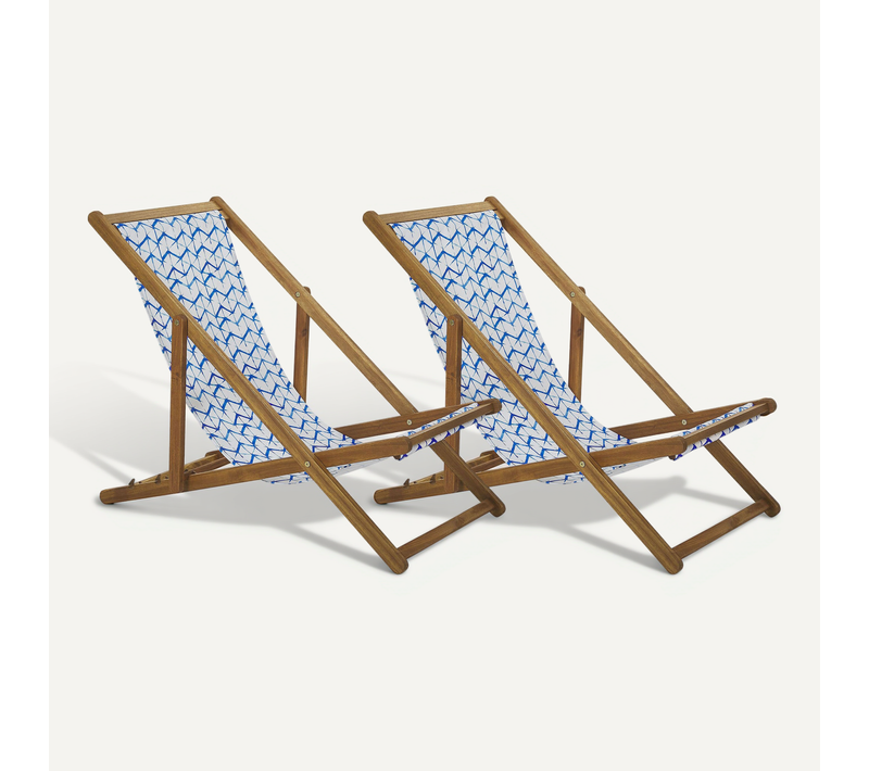 Chaise Longue Bois Marron Clair Anzio