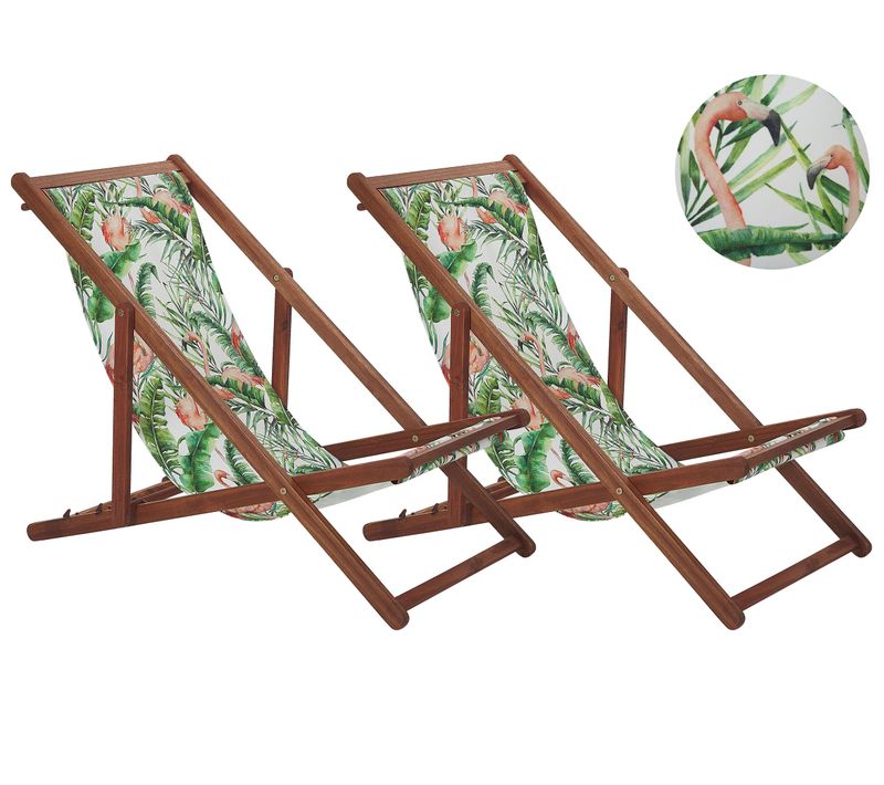 Chaise Longue Bois Marron Foncé Anzio