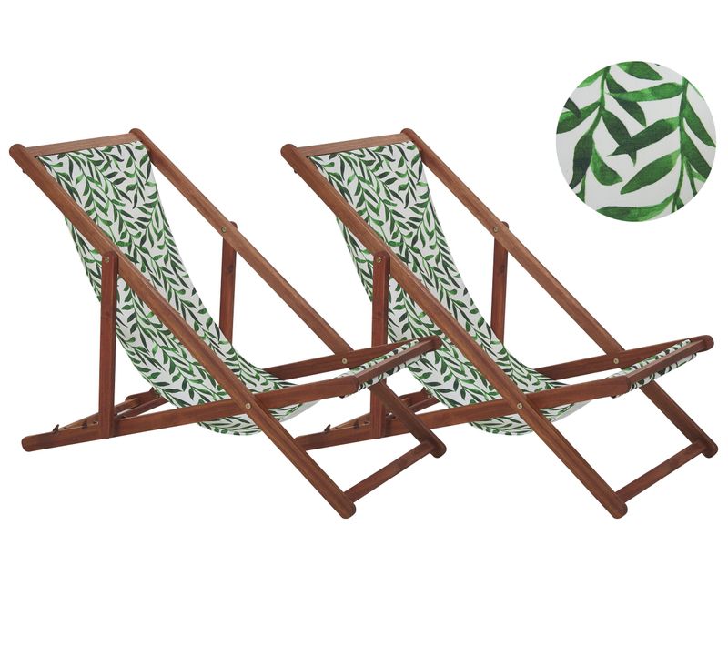 Chaise Longue Bois Marron Foncé Anzio