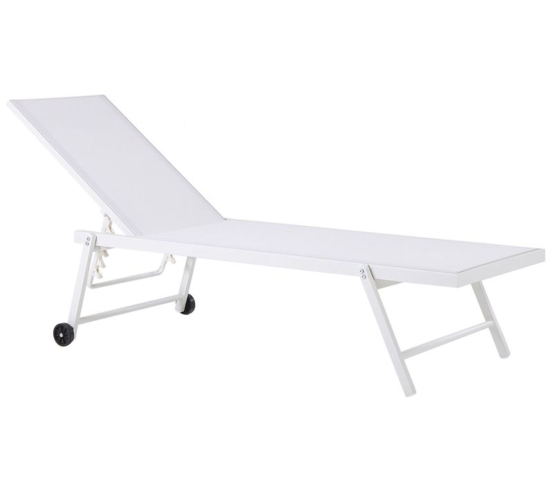 Chaise Longue Métal Blanc Portofino