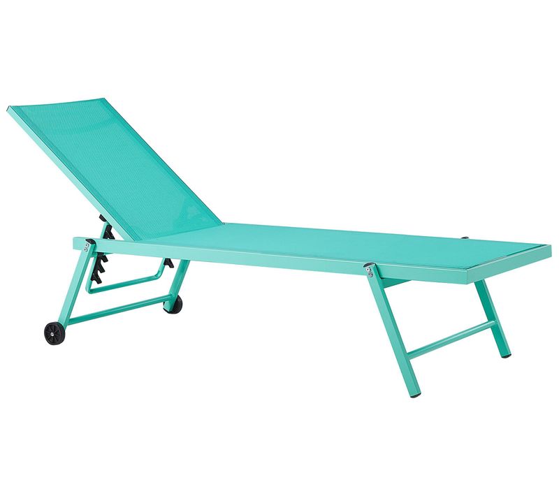 Chaise Longue Métal Turquoise Portofino