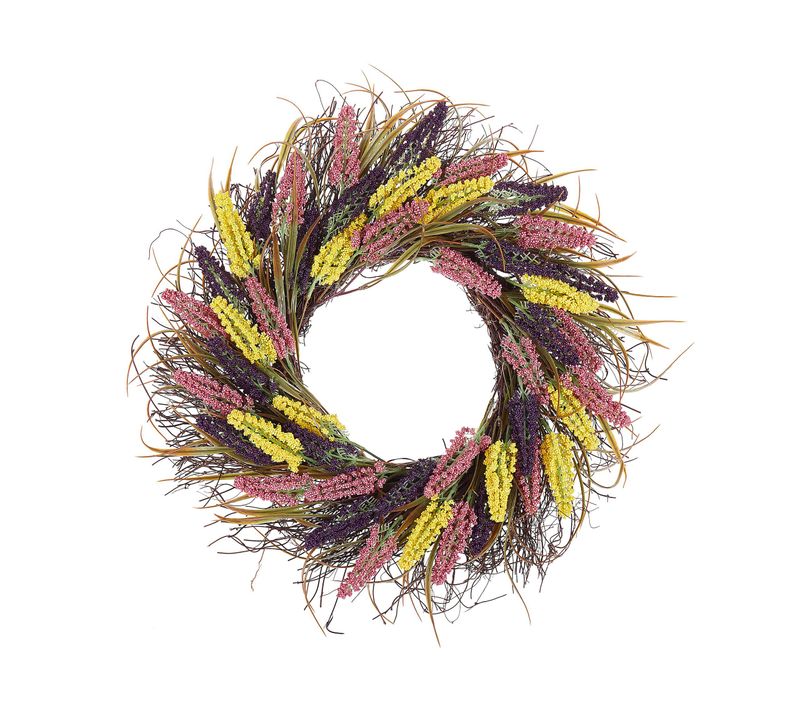 Couronne Porte Entrée Ø 50 Cm Multicolore Candelaria
