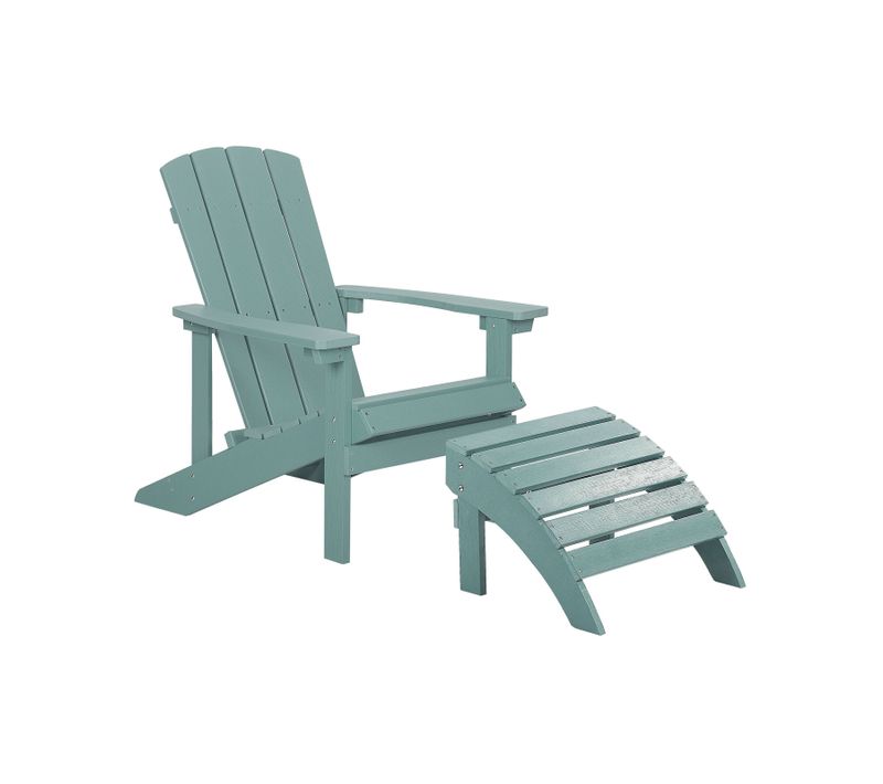Chaise De Jardin Bois D'ingénierie Turquoise Adirondack