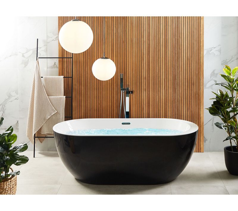 Baignoire Îlot Noire 170 X 80 Cm Nevis