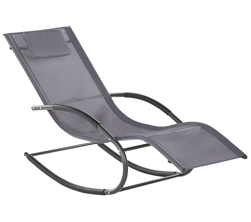 Chaise Longue Métal Gris Carano Ii