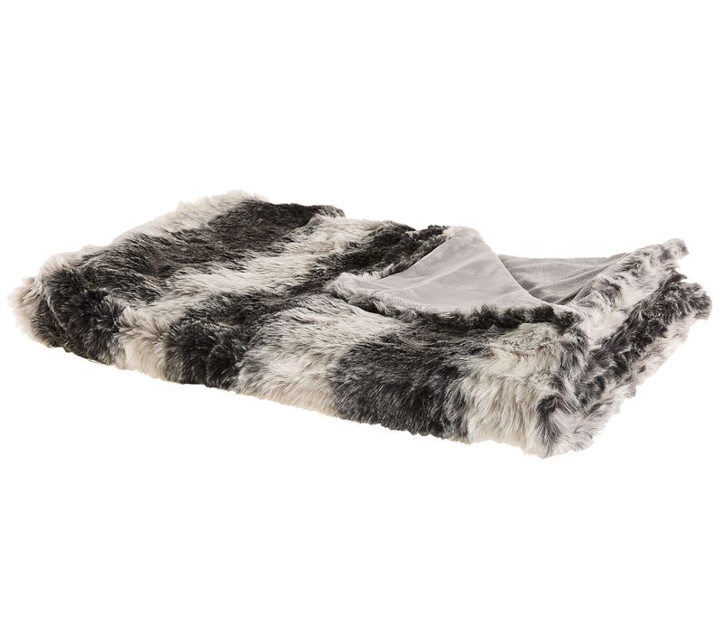 Couverture Taza Tissu 180 X 220 Cm Gris