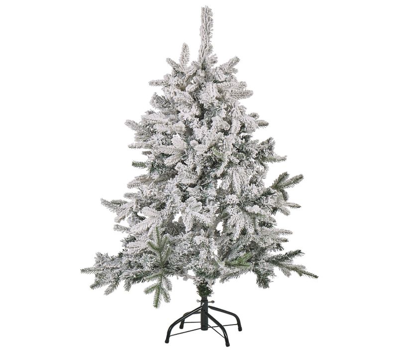 Sapin De Noël Effet Neige 120 Cm Blanc Tomichi
