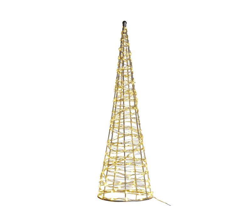 Décoration LED Sapin De Noël 57 Cm Argenté Kotala