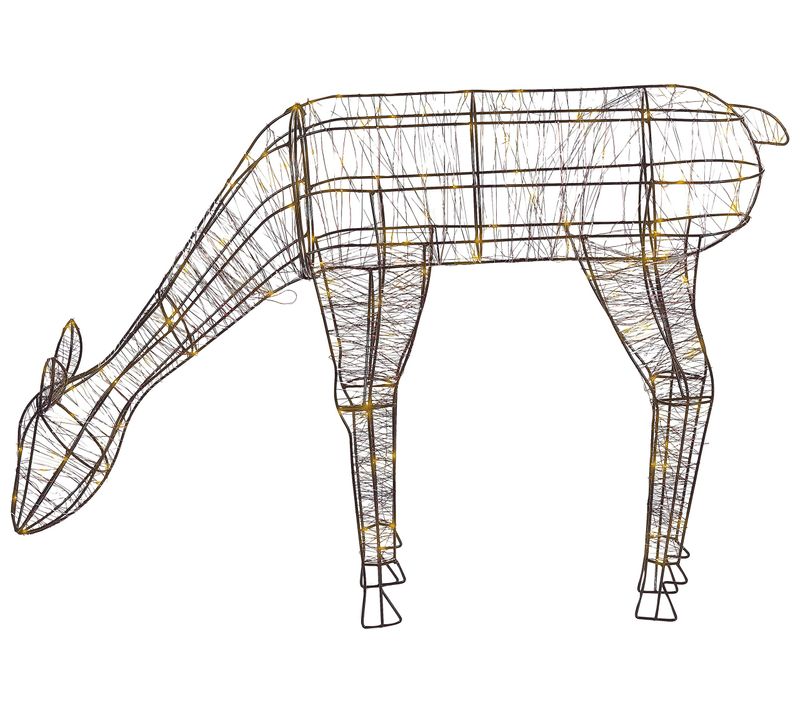 Décoration LED Renne 70 Cm Noir Naruska