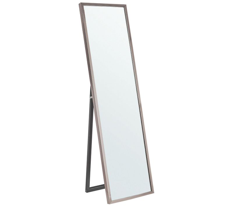 Miroir Sur Pied Rectangulaire 40 X 140 Cm Argenté Torcy