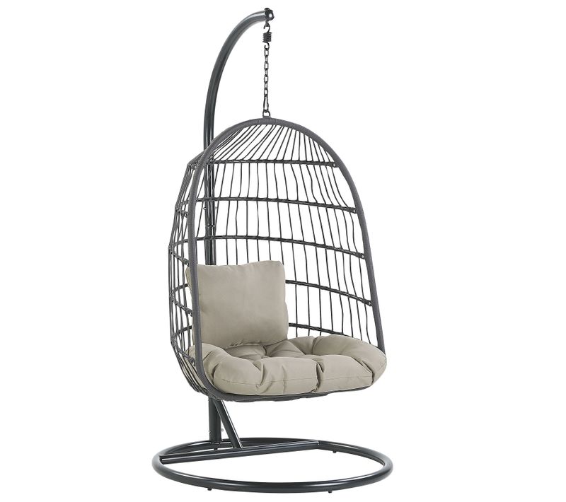 Chaise Porte-à-faux Tissu Noir Allera