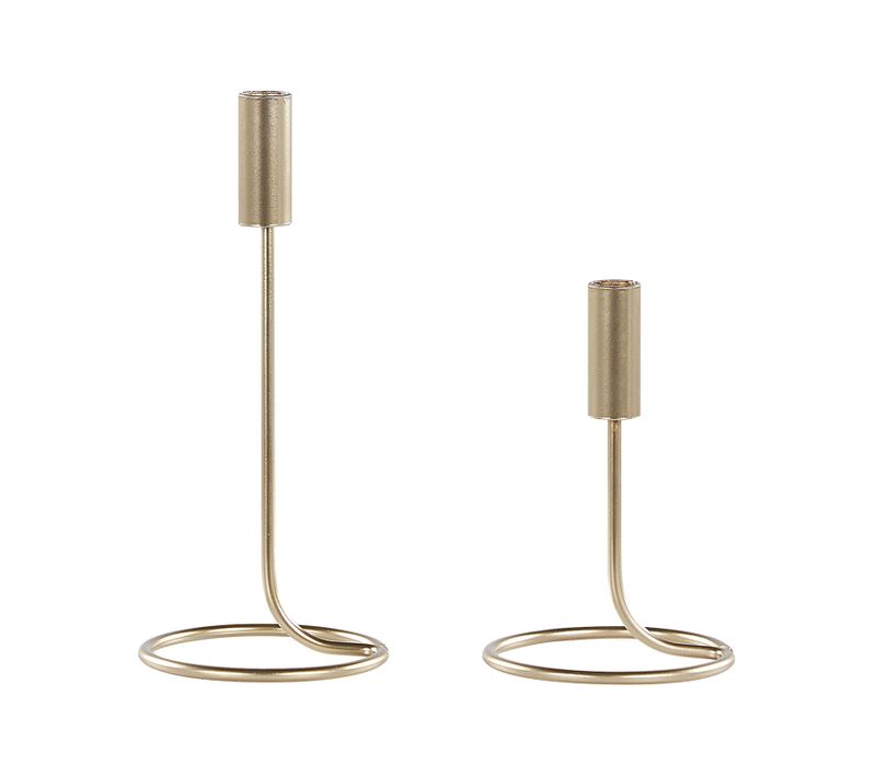 Set De 2 Chandeliers En Acier Doré Bunyu