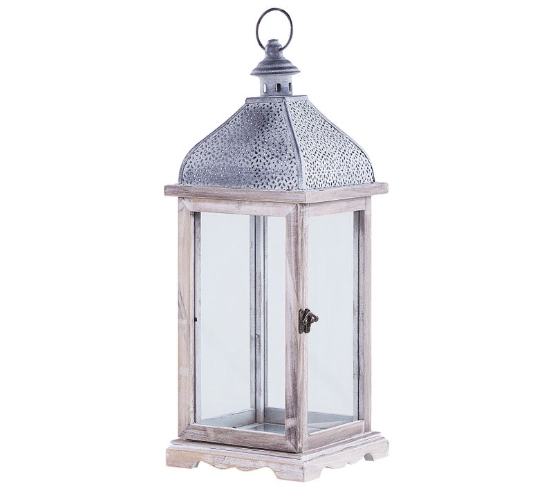 Lanterne Blanc Antique 47 Cm Samar