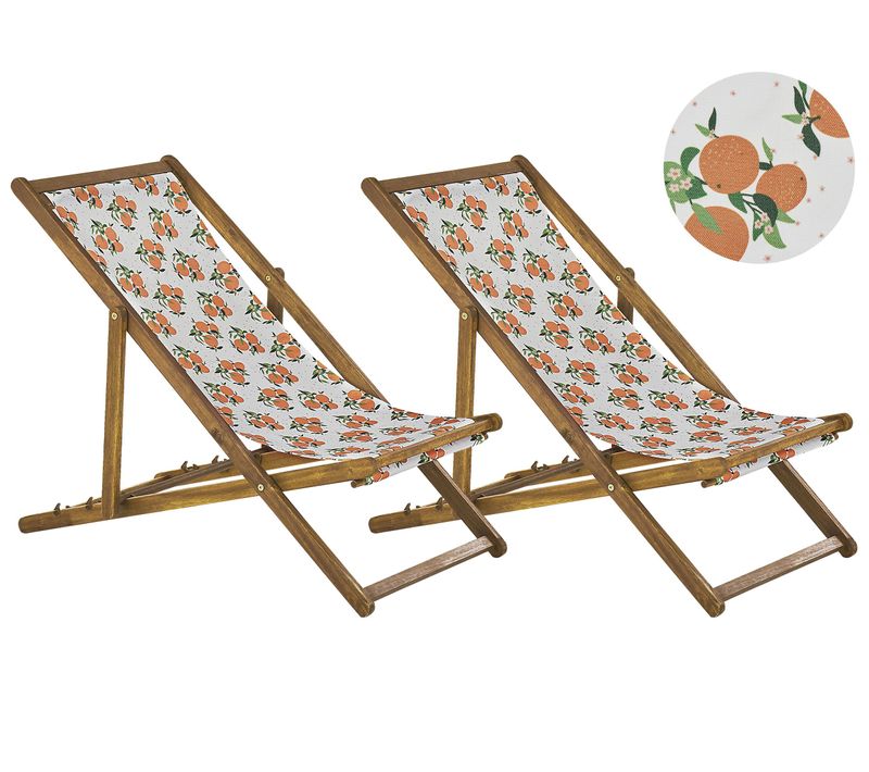 Chaise Longue Bois Marron Clair Anzio