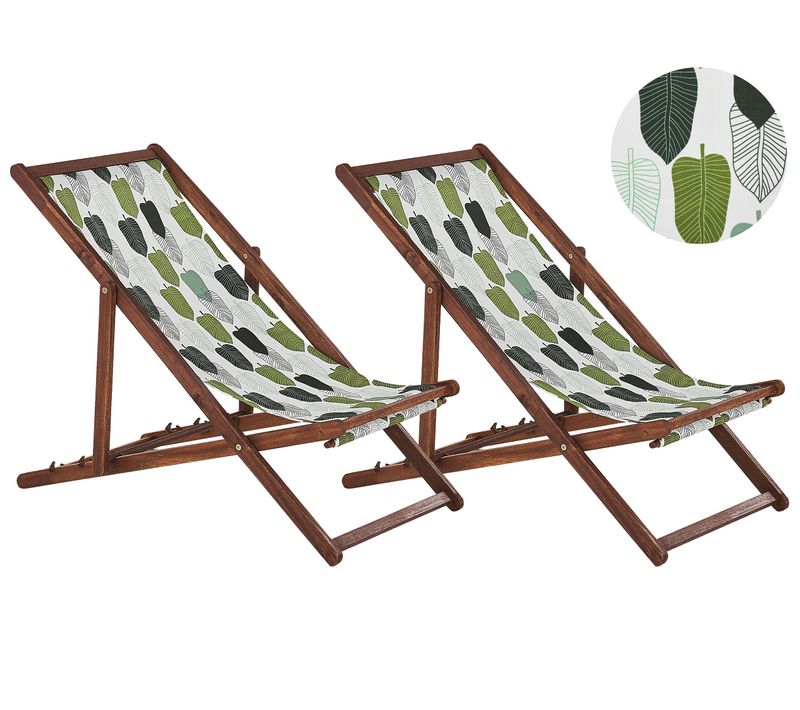 Chaise Longue Bois Marron Foncé Anzio