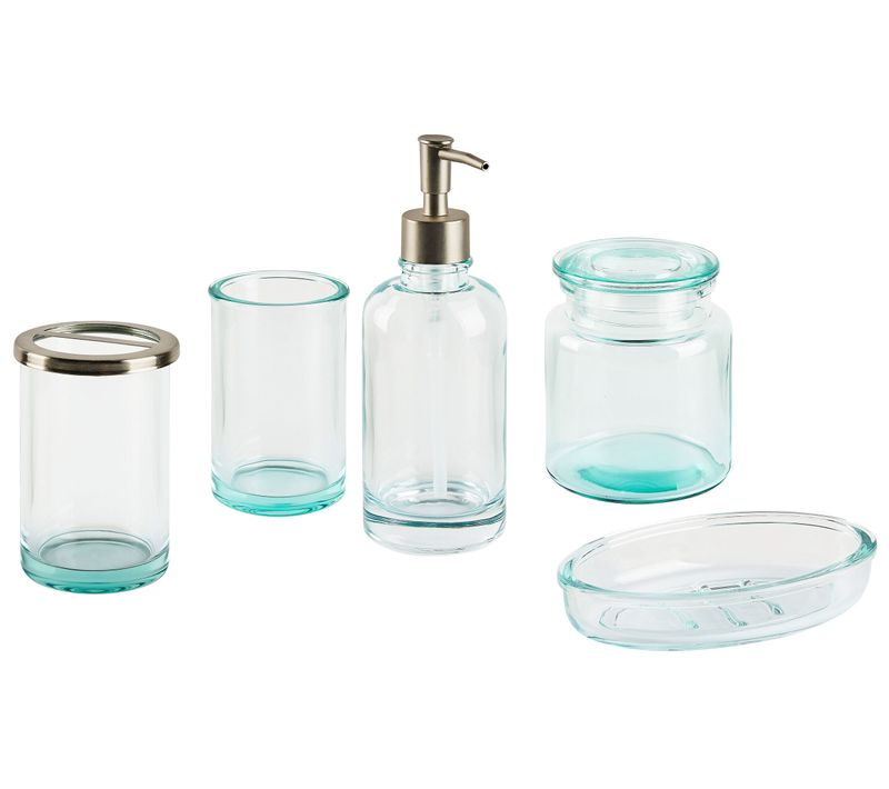 5 Accessoires De Salle De Bains En Céramique Menthe à L'eau Amarga