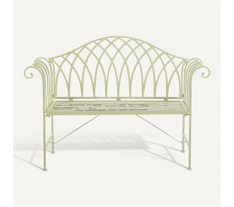 Banc Métal 130 Cm Vert Clair Milazzo