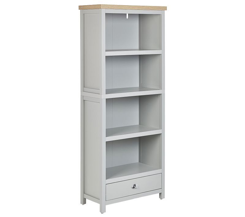 Bibliothèque 4 Étagères Gris Clair Clio