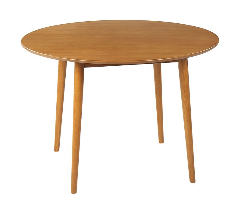 Table à Manger Ronde D 110 Cm Bois Clair Radan