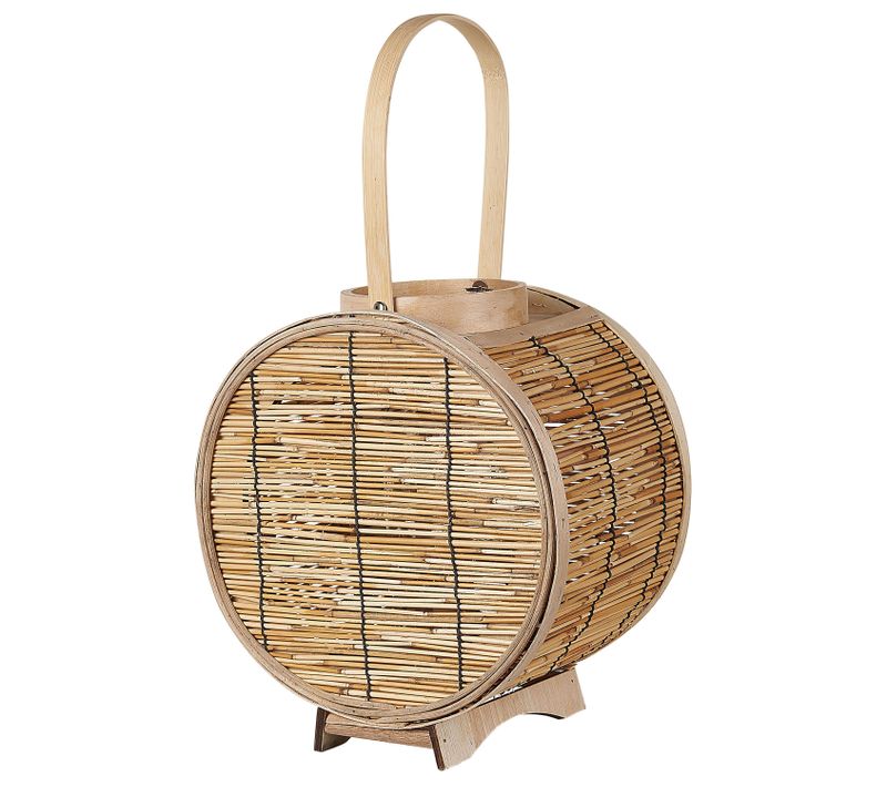 Lanterne En Rotin 30 Cm Naturel Bistal