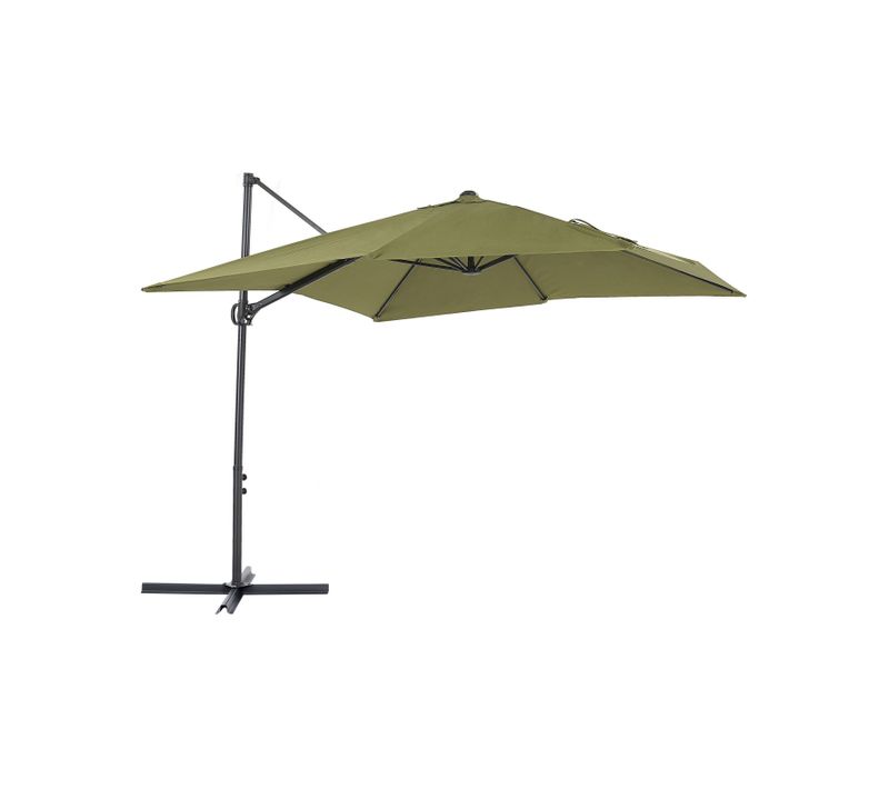 Parasol En Porte-à-faux Vert 2,45 X 2,45 M Monza Ii