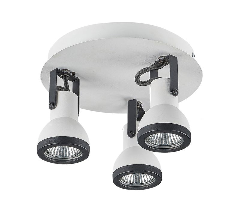 Spot à 3 Lumières Baro Réglable Métal Blanc