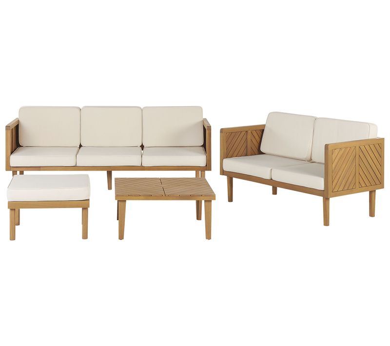 Set De Jardin Acacia Bois Clair Baratti