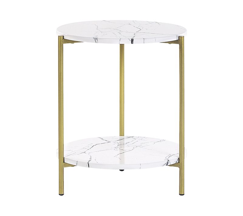 Table D\'appoint Reva Marbre Blanc